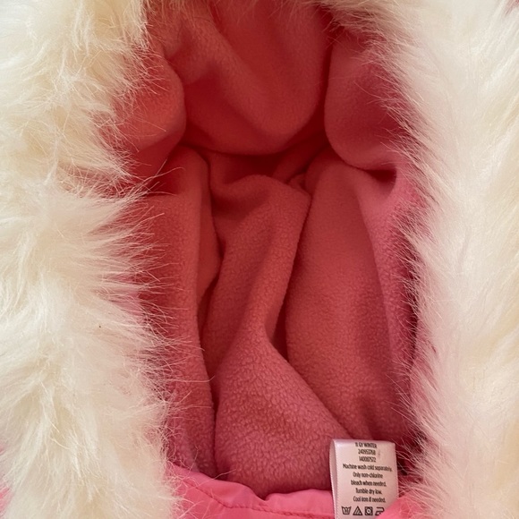 Gymboree pink hooded Cozy Cutie Puffer Vest 10–12 - Picture 6 of 10